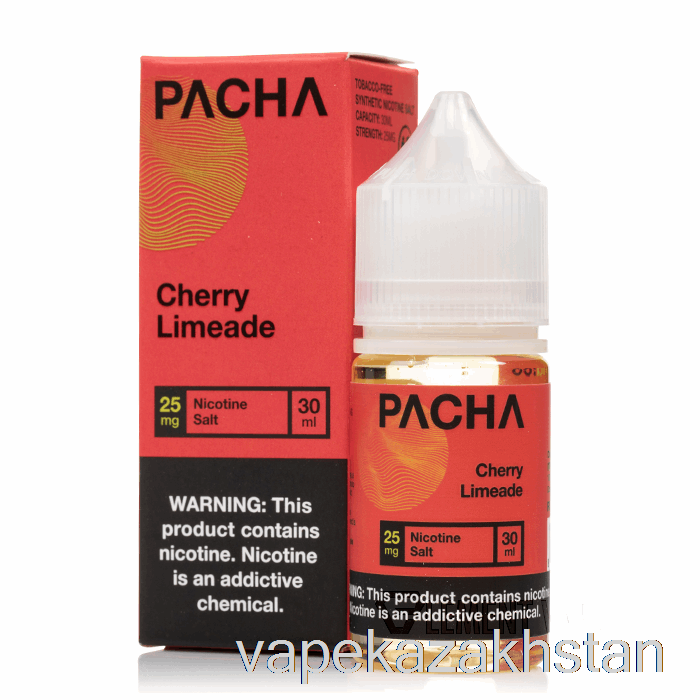 Vape Kazakhstan Cherry Limeade - Pacha Salts - 30mL 50mg